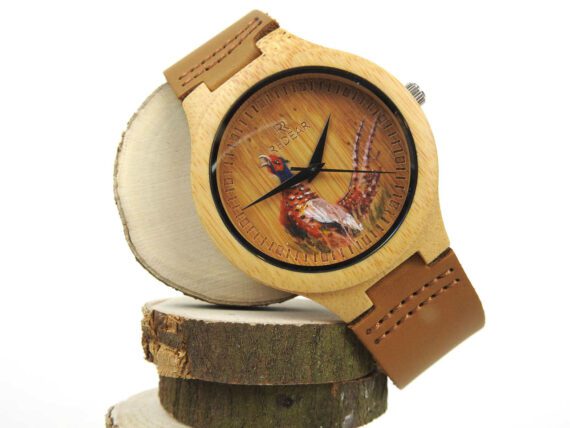 łowy i ozdoby drewniany zegarek