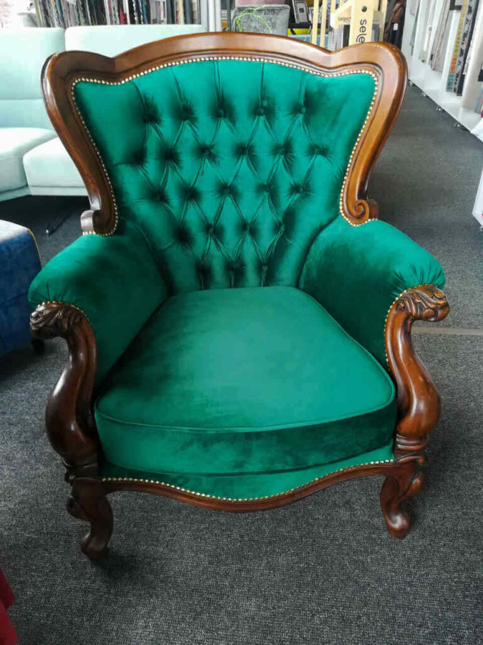 HomeDezz-fotel-zielony